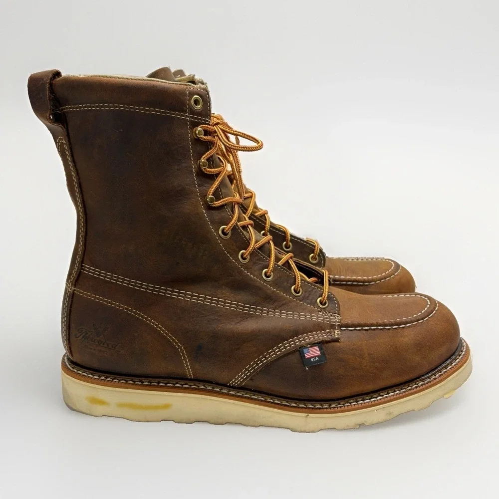 Thorogood Men's American Heritage Steel Toe Work Boot Size 14 EE Crazy Horse USA